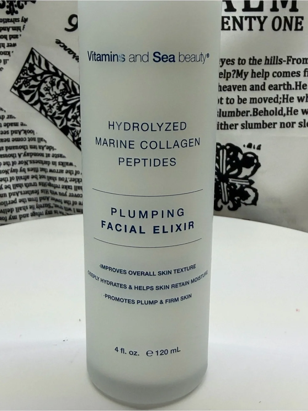Derma Roller with Blue Plumping Facial Elixir